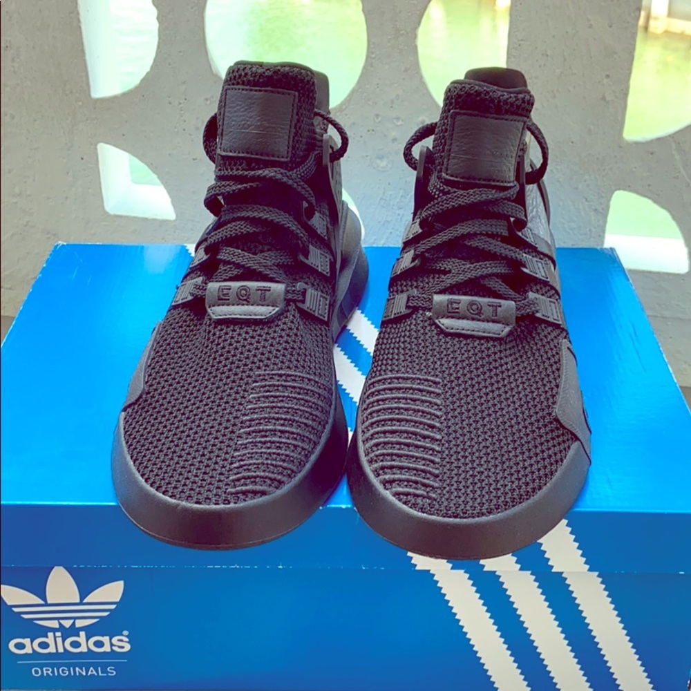 All Black Adidas EQT Men’s Basketball 11